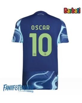 Ajax Oscar Gloukh #10 Tricou Fotbal Replică 2025-26 Barbati Deplasare